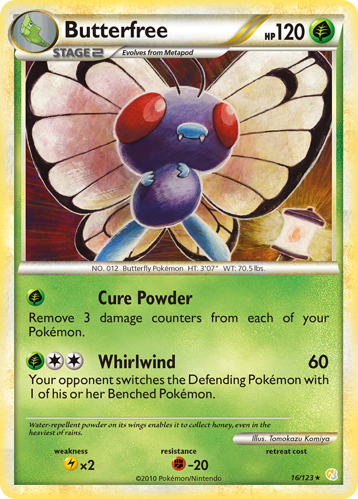 Butterfree (16/123) [HeartGold & SoulSilver: Base Set] | Cracking-Singles