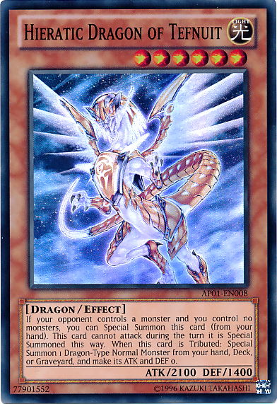 Hieratic Dragon of Tefnuit [AP01-EN008] Super Rare | Cracking-Singles