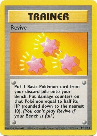 Revive (89/102) [Base Set Unlimited] | Cracking-Singles