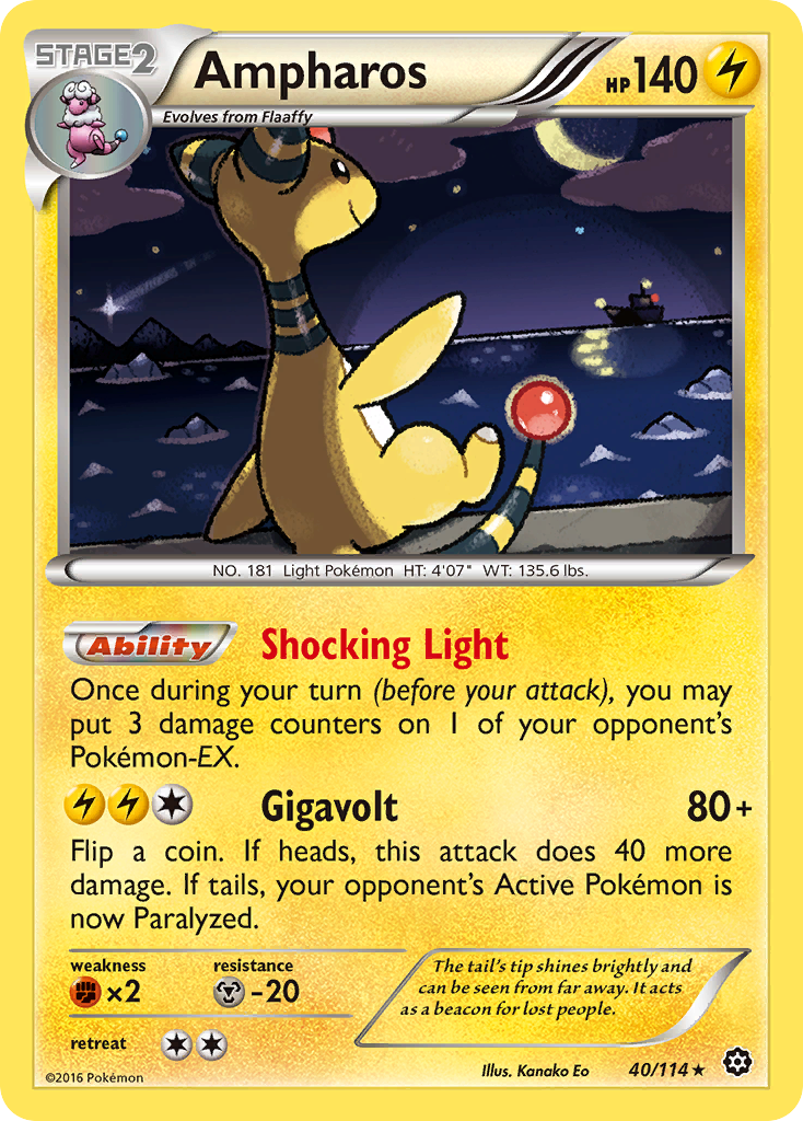 Ampharos (40/114) [XY: Steam Siege] | Cracking-Singles