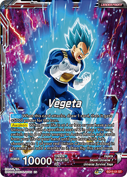 Vegeta // SSB Vegeta, Spirit Boost Elite (Starter Deck Exclusive) (SD15-01) [Cross Spirits] | Cracking-Singles