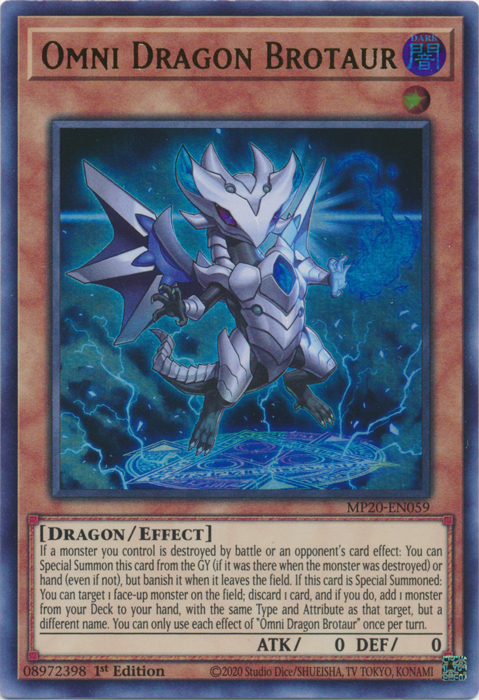 Omni Dragon Brotaur [MP20-EN059] Ultra Rare | Cracking-Singles