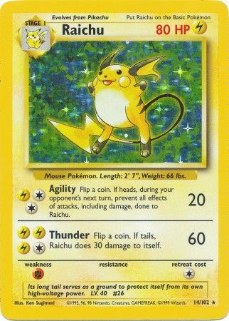 Raichu (14/102) [Base Set Unlimited] | Cracking-Singles