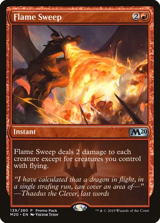 Flame Sweep [Core Set 2020 Promos] | Cracking-Singles