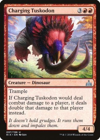 Charging Tuskodon [Rivals of Ixalan] | Cracking-Singles