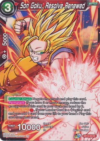 Son Goku, Resolve Renewed [EX13-03] | Cracking-Singles