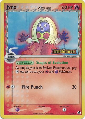 Jynx (17/101) (Delta Species) (Stamped) [EX: Dragon Frontiers] | Cracking-Singles