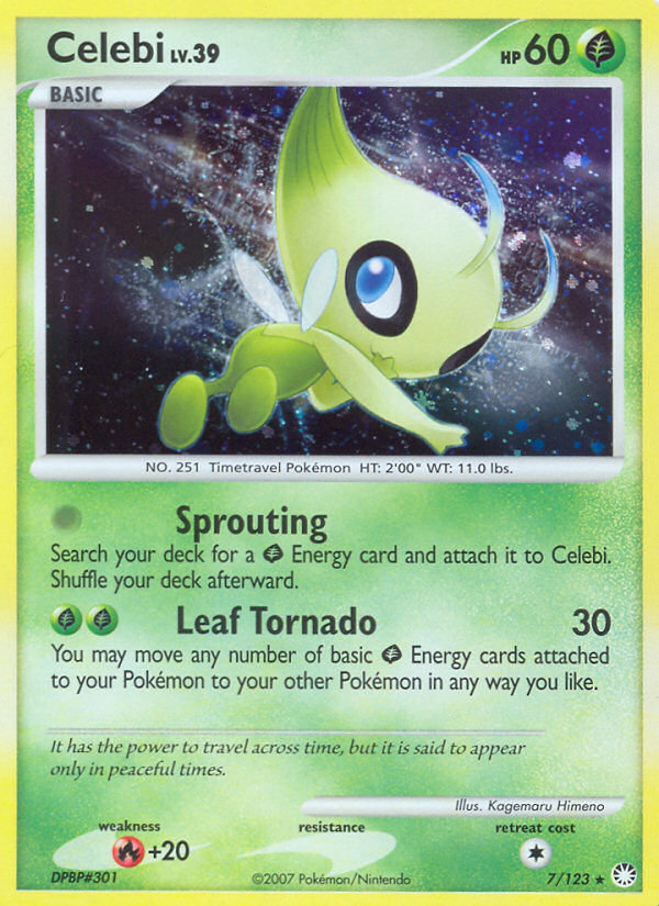 Celebi (7/123) [Diamond & Pearl: Mysterious Treasures] | Cracking-Singles