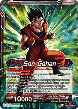 Son Gohan // Son Gohan, the Power of Duty (BT14-001) [Cross Spirits] | Cracking-Singles