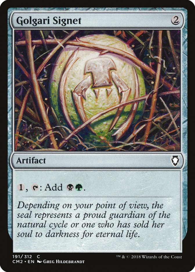 Golgari Signet (191/312) [Commander Anthology Volume II] | Cracking-Singles