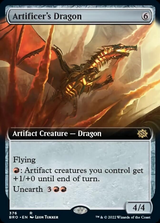 Artificer's Dragon (Extended Art) [The Brothers' War] | Cracking-Singles