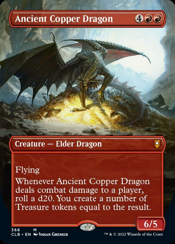 Ancient Copper Dragon (Borderless Alternate Art) [Commander Legends: Battle for Baldur's Gate] | Cracking-Singles