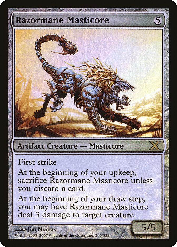 Razormane Masticore (Premium Foil) [Tenth Edition] | Cracking-Singles