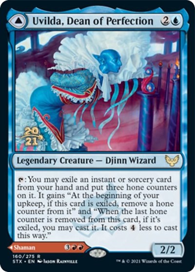 Uvilda, Dean of Perfection // Nassari, Dean of Expression [Strixhaven: School of Mages Prerelease Promos] | Cracking-Singles