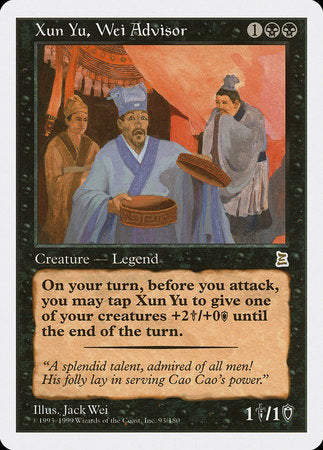 Xun Yu, Wei Advisor [Portal Three Kingdoms] | Cracking-Singles