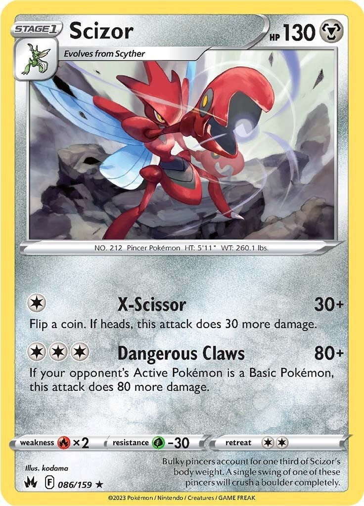 Scizor (086/159) [Sword & Shield: Crown Zenith] | Cracking-Singles