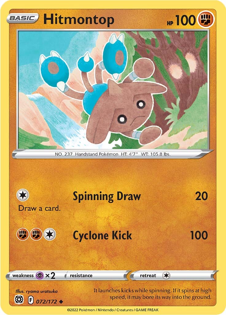 Hitmontop (072/172) [Sword & Shield: Brilliant Stars] | Cracking-Singles