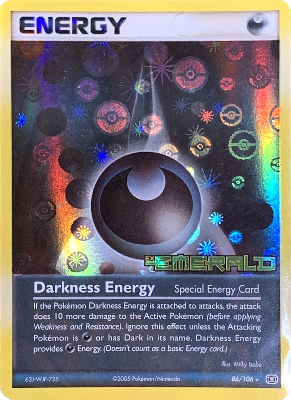 Darkness Energy (86/106) (Stamped) [EX: Emerald] | Cracking-Singles