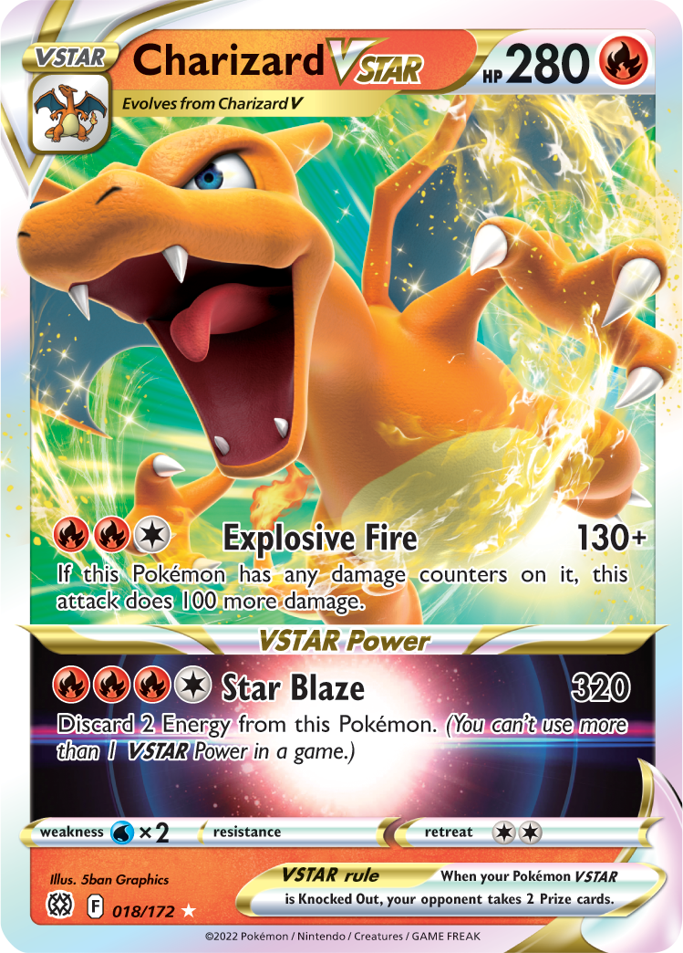 Charizard VSTAR (018/172) [Sword & Shield: Brilliant Stars] | Cracking-Singles