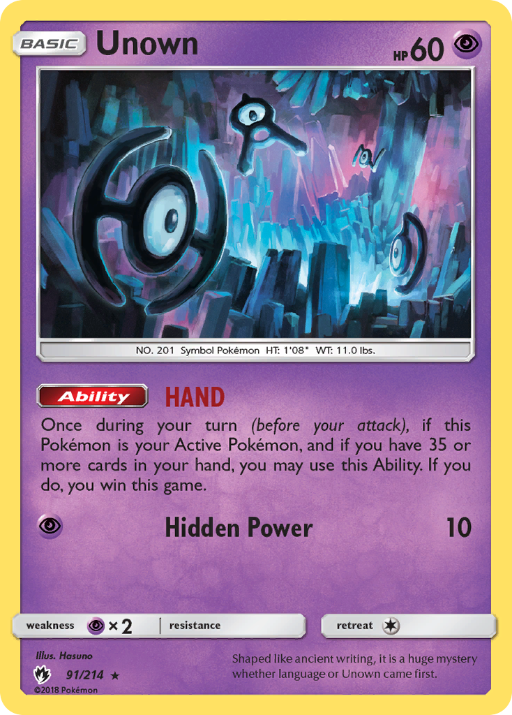 Unown (91/214) [Sun & Moon: Lost Thunder] | Cracking-Singles