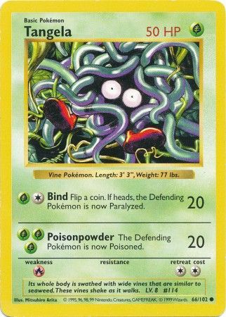 Tangela (66/102) [Base Set Shadowless Unlimited] | Cracking-Singles