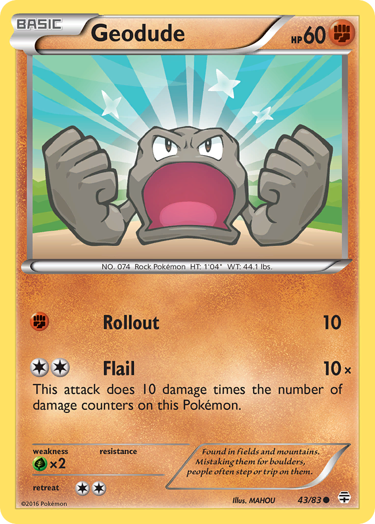 Geodude (43/83) [XY: Generations] | Cracking-Singles