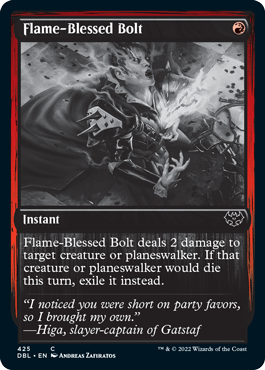 Flame-Blessed Bolt [Innistrad: Double Feature] | Cracking-Singles