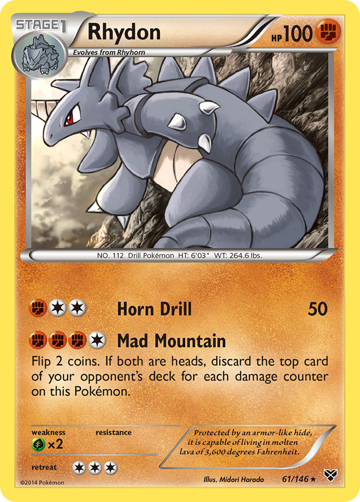 Rhydon (61/146) [XY: Base Set] | Cracking-Singles