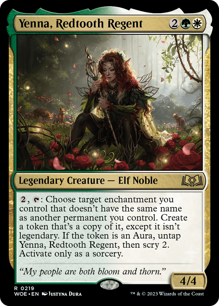 Yenna, Redtooth Regent [Wilds of Eldraine Prerelease Promos] | Cracking-Singles