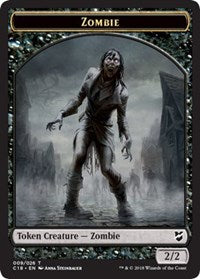 Zombie // Shapeshifter Double-sided Token [Commander 2018 Tokens] | Cracking-Singles