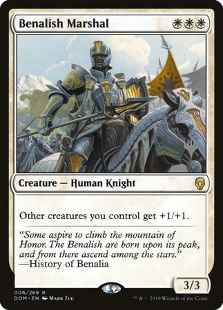 Benalish Marshal [Dominaria Promos] | Cracking-Singles