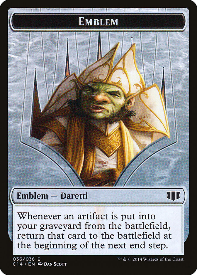 Daretti, Scrap Savant Emblem // Tuktuk the Returned Double-sided Token [Commander 2014 Tokens] | Cracking-Singles