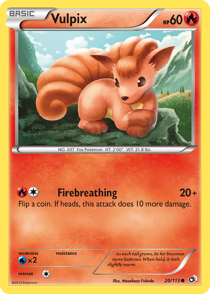 Vulpix (20/113) [Black & White: Legendary Treasures] | Cracking-Singles