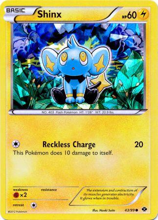 Shinx (43/99) (Cracked Ice Holo) (Blister Exclusive) [Black & White: Next Destinies] | Cracking-Singles