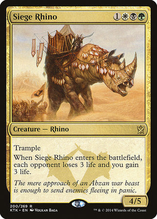 Siege Rhino [Khans of Tarkir] | Cracking-Singles