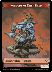 Gold // Kobolds of Kher Keep Double-Sided Token [Murders at Karlov Manor Commander Tokens] | Cracking-Singles