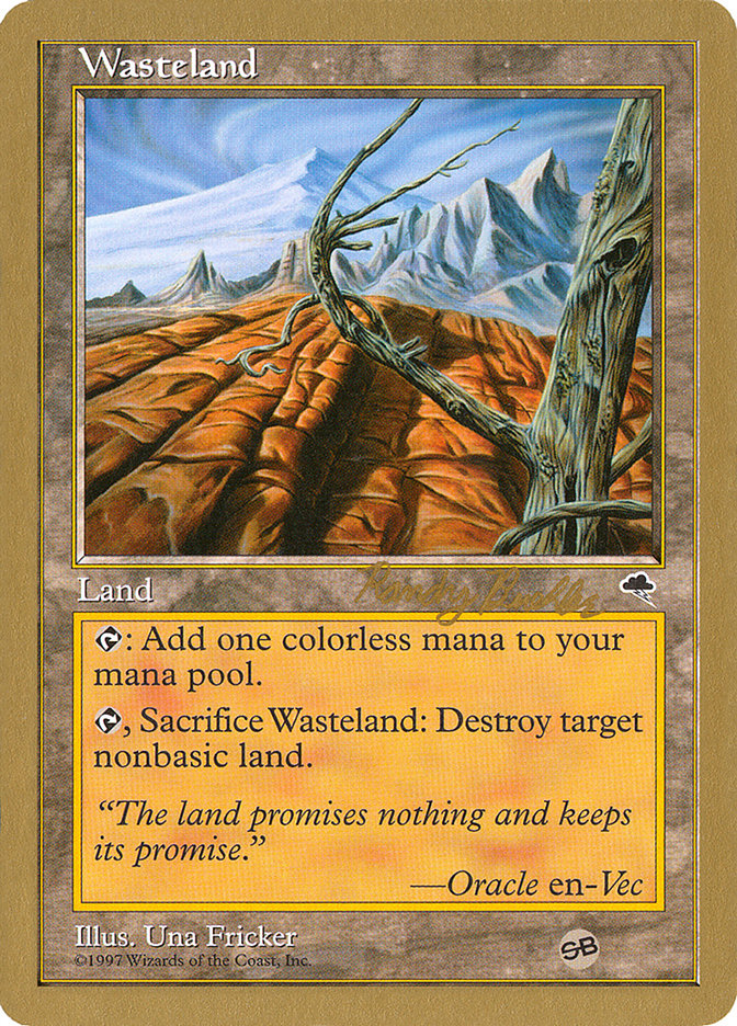 Wasteland (Randy Buehler) (SB) [World Championship Decks 1998] | Cracking-Singles