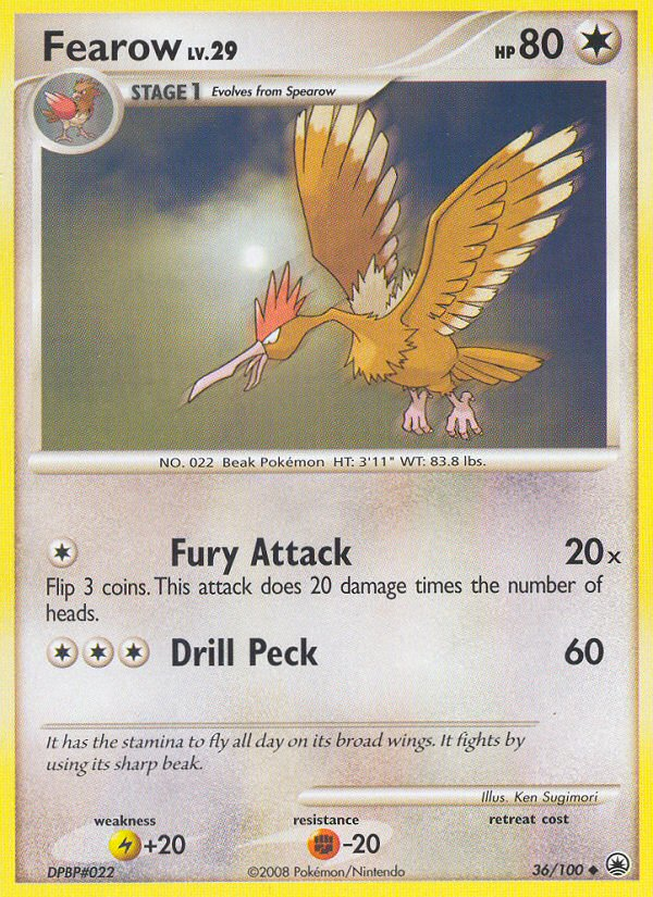 Fearow (36/100) [Diamond & Pearl: Majestic Dawn] | Cracking-Singles