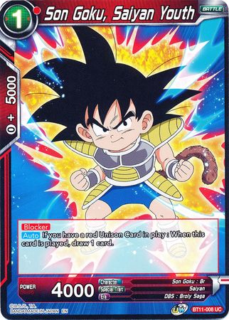 Son Goku, Saiyan Youth [BT11-008] | Cracking-Singles