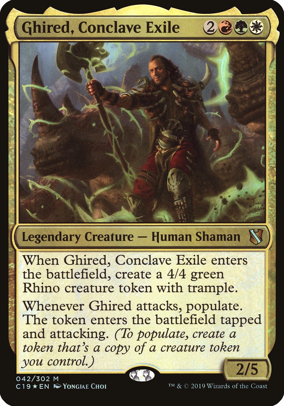 Ghired, Conclave Exile (Commander 2019) [Oversize Cards] | Cracking-Singles