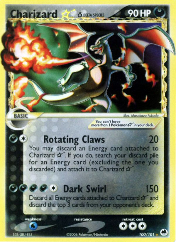 Charizard Star (100/101) (Delta Species) [EX: Dragon Frontiers] | Cracking-Singles