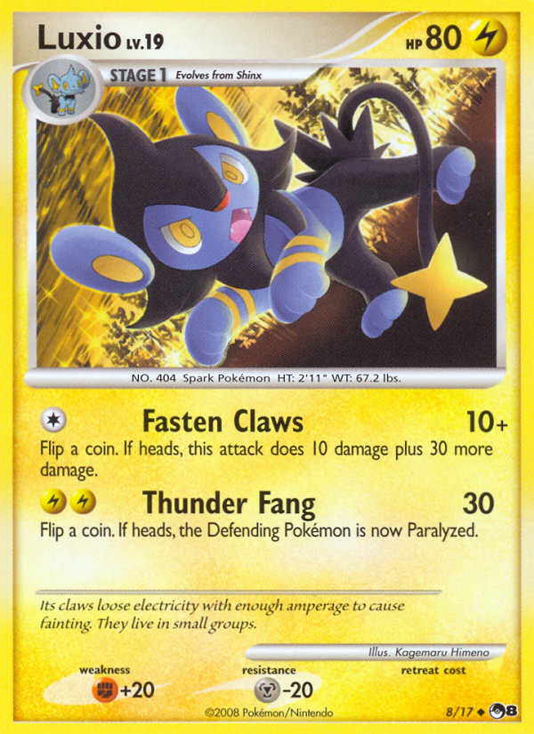 Luxio (8/17) [POP Series 8] | Cracking-Singles