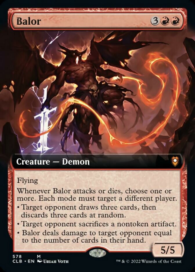 Balor (Extended Art) [Commander Legends: Battle for Baldur's Gate] | Cracking-Singles