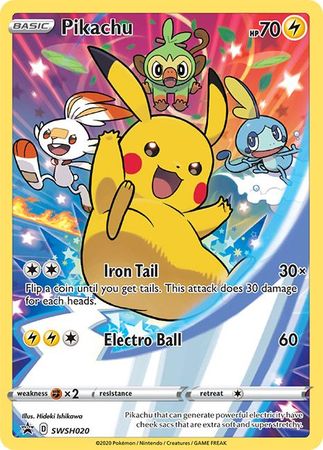 Pikachu (SWSH020) [Sword & Shield: Black Star Promos] | Cracking-Singles