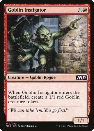 Goblin Instigator [Core Set 2019] | Cracking-Singles