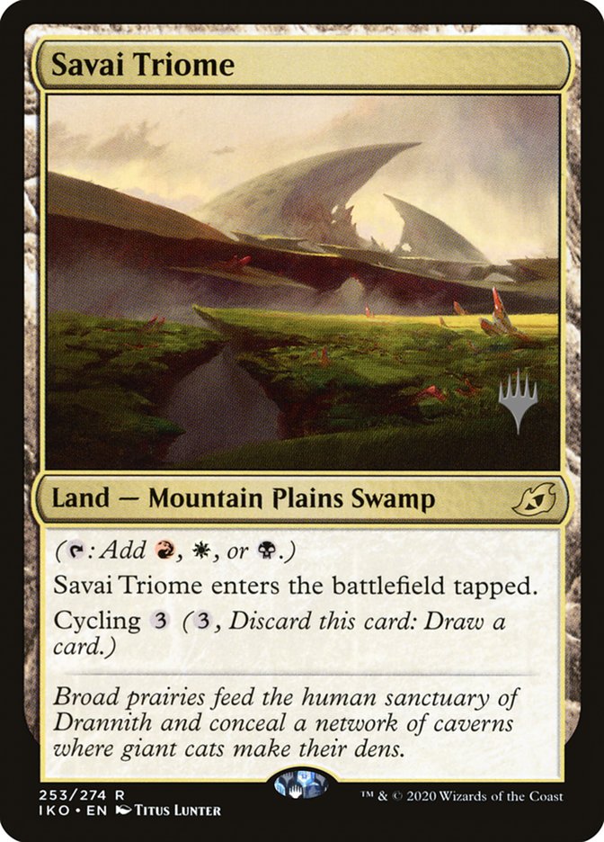 Savai Triome (Promo Pack) [Ikoria: Lair of Behemoths Promos] | Cracking-Singles