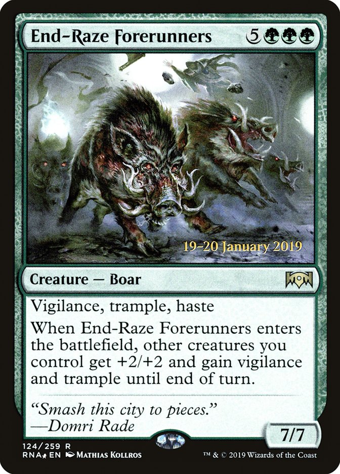 End-Raze Forerunners [Ravnica Allegiance Prerelease Promos] | Cracking-Singles