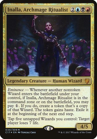 Inalla, Archmage Ritualist (Commander 2017) [Commander 2017 Oversized] | Cracking-Singles