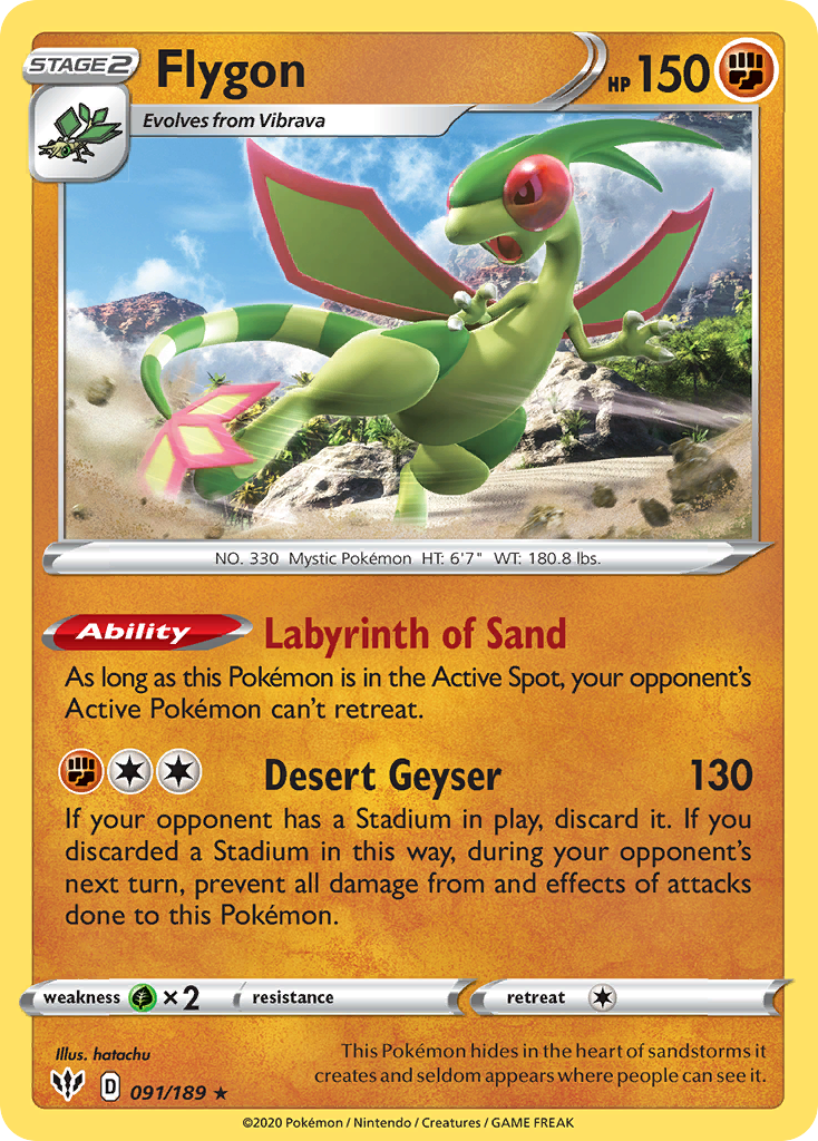 Flygon (091/189) [Sword & Shield: Darkness Ablaze] | Cracking-Singles