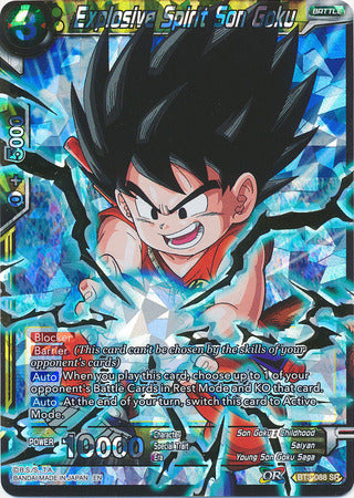 Explosive Spirit Son Goku (Shatterfoil) (BT3-088) [Dragon Brawl] | Cracking-Singles